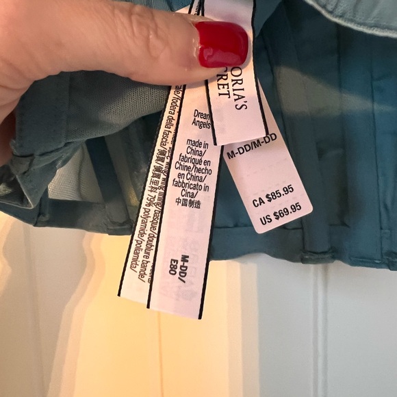 NEW VICTORIAS SECRET LACE EMBROIDERED BUSTIER CORSET SIZE MEDIUM - Picture 5 of 6